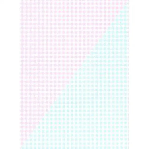 Gift Wrap - GW-1758 Pink and Blue Gingham (Reversible) - 24 