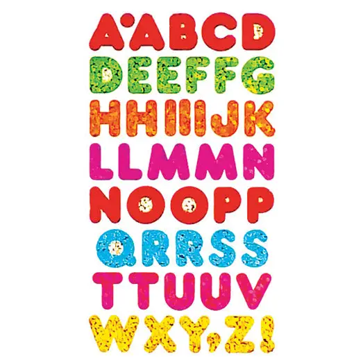 Prismatic Stickers - Alphabet - Multicolor