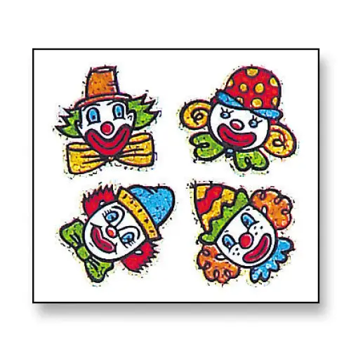 Prismatic Stickers - Party - Clown Faces - BS7226