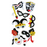 Prismatic Stickers - Party - Masquerade Masks / Bl - Wh - 