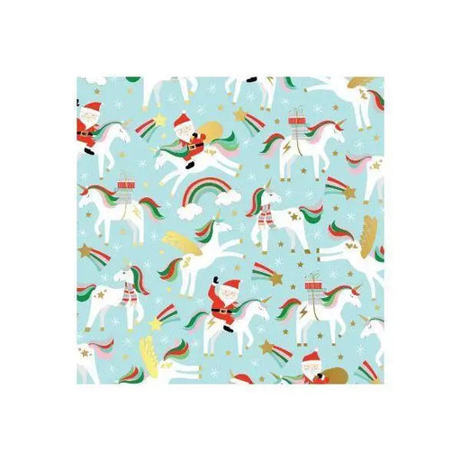 Tissue - Printed - Merry Unicorns - Mac Paper Supply