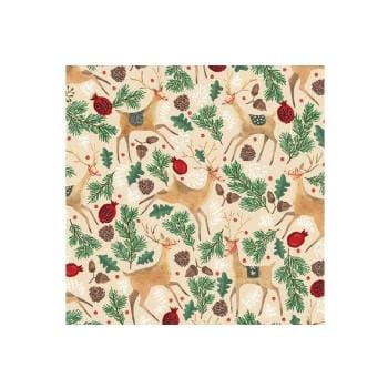 Vintage Tissue Paper Prints Reindeer-Mistletoe-SodaShoppe Christmas - 102  Kraft Tissue Pack