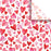 Tissue - Printed - Folded Hearts