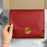 Tissue - Printed - Red & Gold Stripes