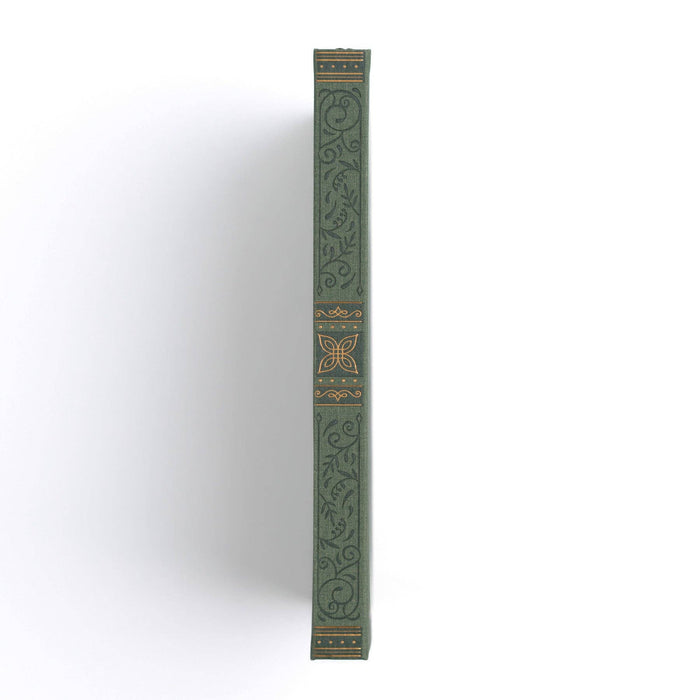 Storybook In Vintage Olive Dot Grid Notebook