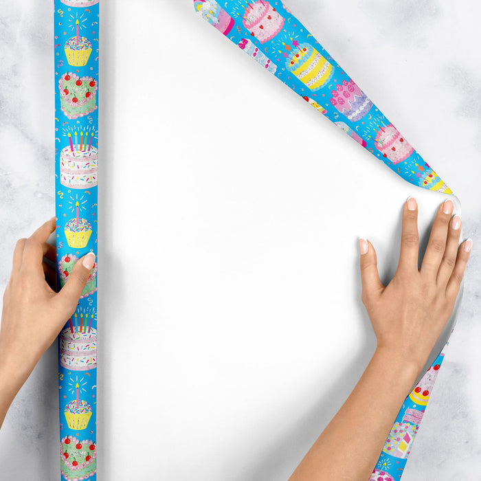 Gift Wrap - Celebration Cakes - Recycled Fiber