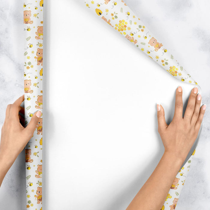 Gift Wrap - Honey Bears - Recycled Fiber