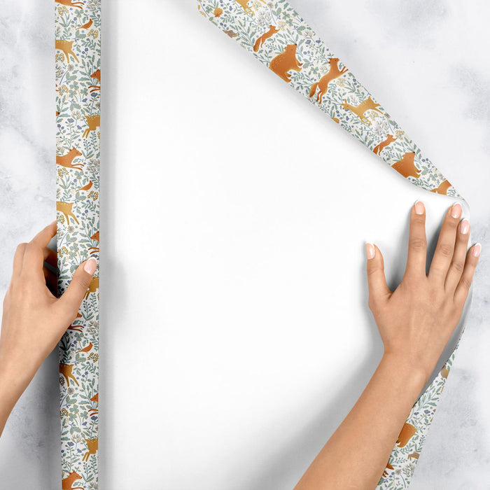 Gift Wrap - Woodland Animals  - Recycled Fiber