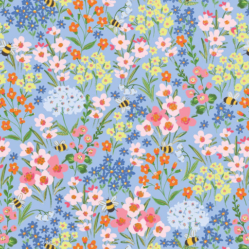 Gift Wrap - Garden Bees  - Recycled Fiber