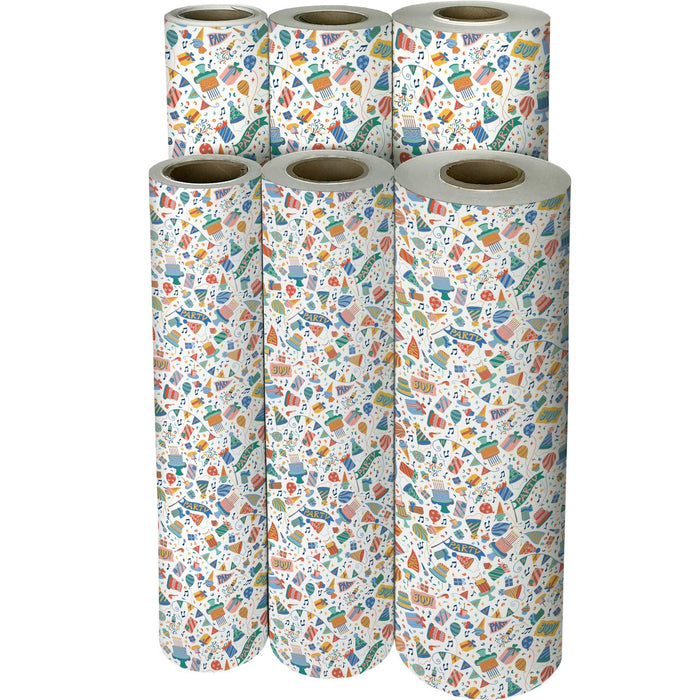 Gift Wrap - Let's Party - Recycled Fiber