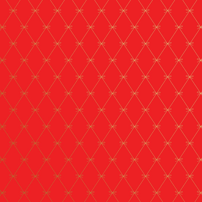 Gift Wrap - Beautiful Bows Red - Recycled Fiber