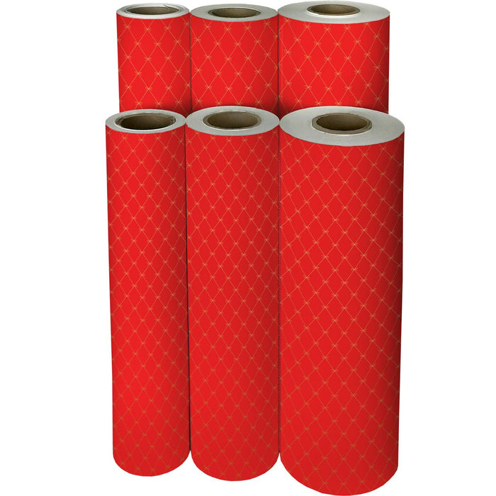 Gift Wrap - Beautiful Bows Red - Recycled Fiber