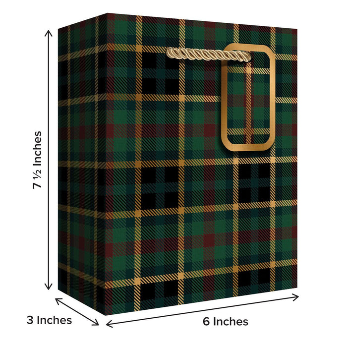 Euro Tote - Small - Hunter Navy Plaid