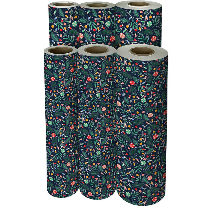 Gift Wrap - Peppermint Twinkle - Recycled Fiber