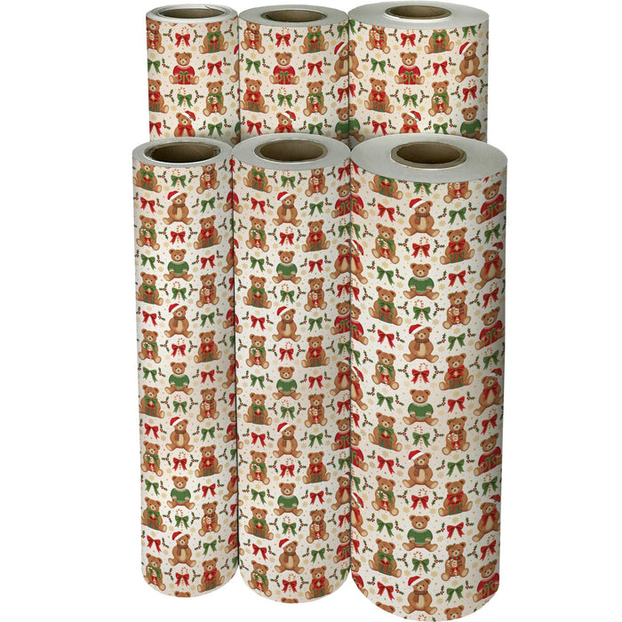 Gift Wrap - Teddy Bears - Recycled Fiber
