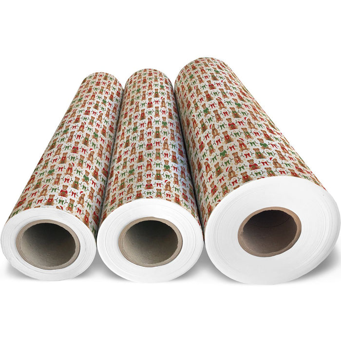Gift Wrap - Teddy Bears - Recycled Fiber
