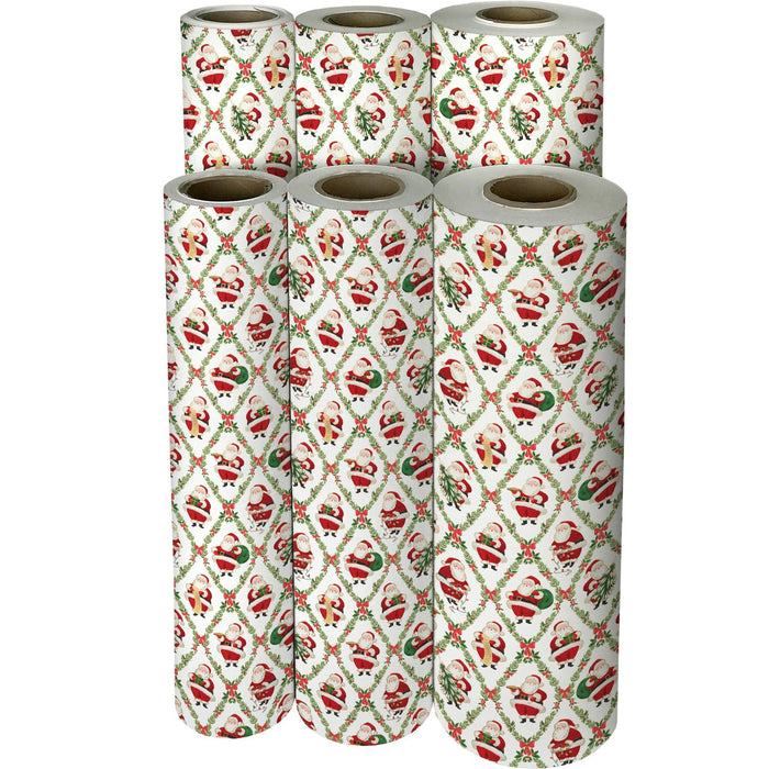 Gift Wrap - Classic Santa - Recycled Fiber