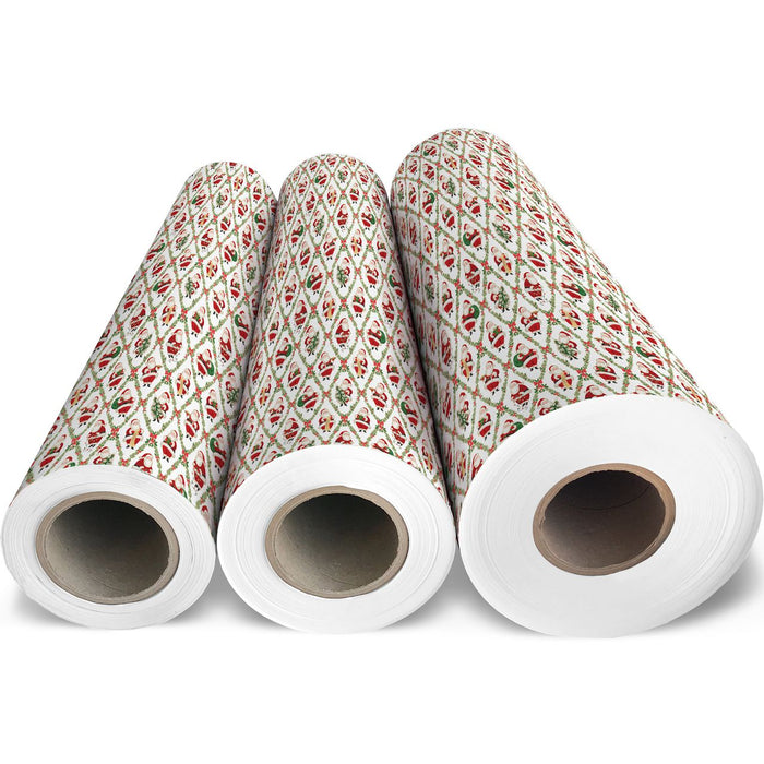 Gift Wrap - Classic Santa - Recycled Fiber