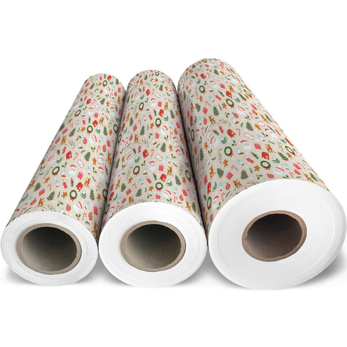 Gift Wrap - Winter Whimsy - Recycled Fiber