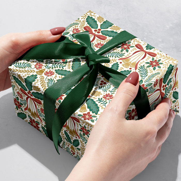 Gift Wrap -  Festive Folk - Recycled Fiber