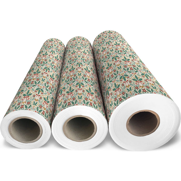 Gift Wrap -  Festive Folk - Recycled Fiber