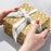 Gift Wrap - Modern Trees Gold - Recycled Fiber