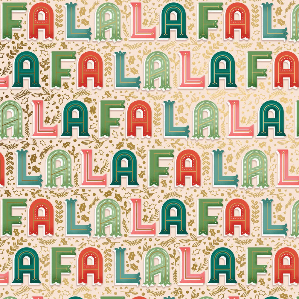 Gift Wrap - Fa La La - Recycled Fiber