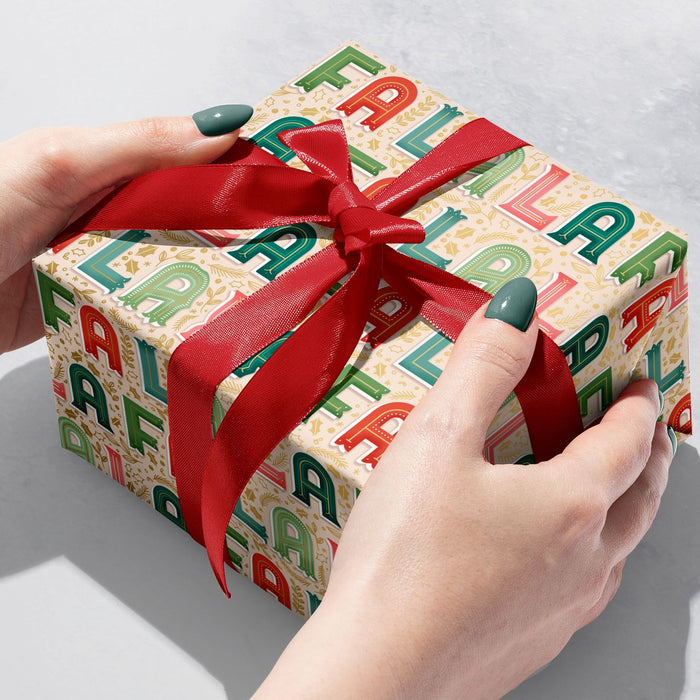 Gift Wrap - Fa La La - Recycled Fiber