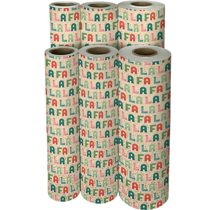 Gift Wrap - Fa La La - Recycled Fiber