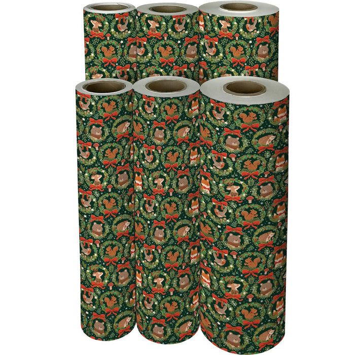 Gift Wrap - Woodland Wreaths - Recycled Fiber