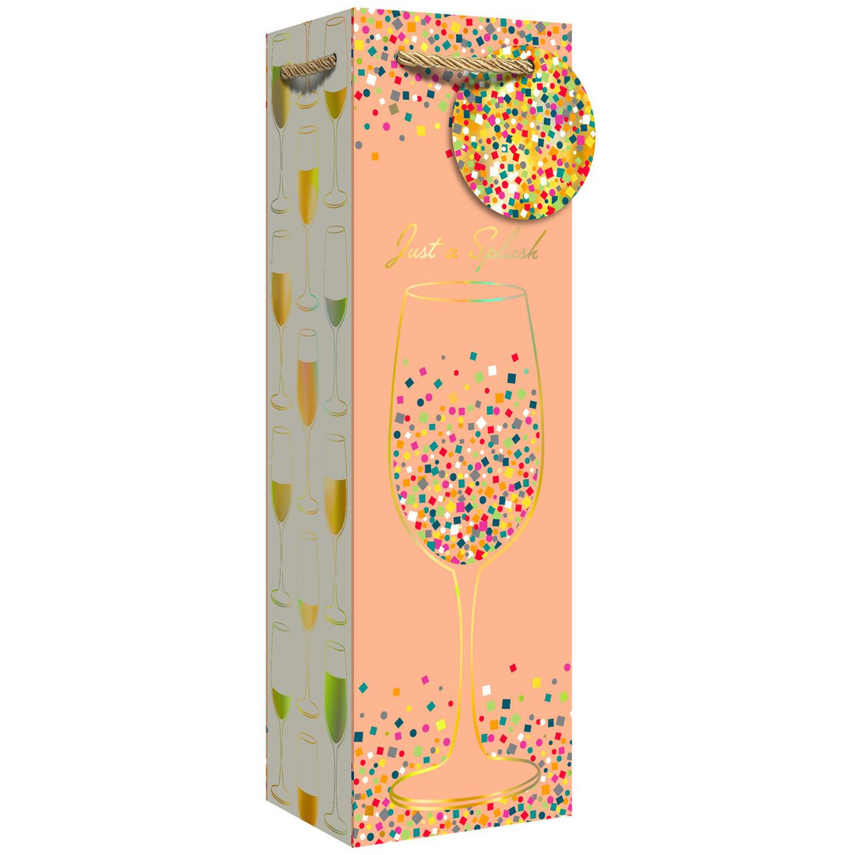 Macpaper.com - Bottle Tote - Just A Splash — Mac Paper Supply