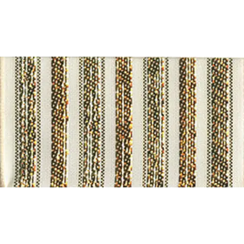 Baroque Noel Wired Ribbon - Single Roll / Champagne/Gold