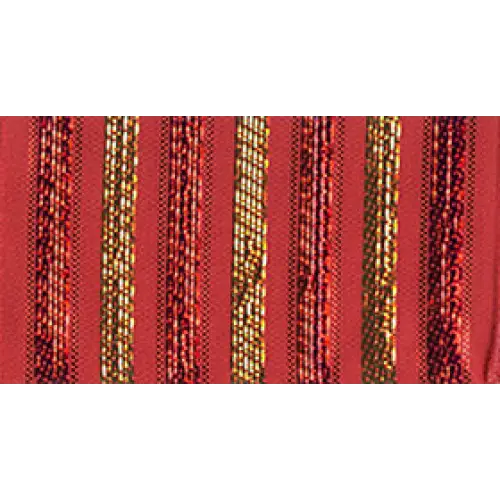 Baroque Noel Wired Ribbon - Single Roll / Red/Gold