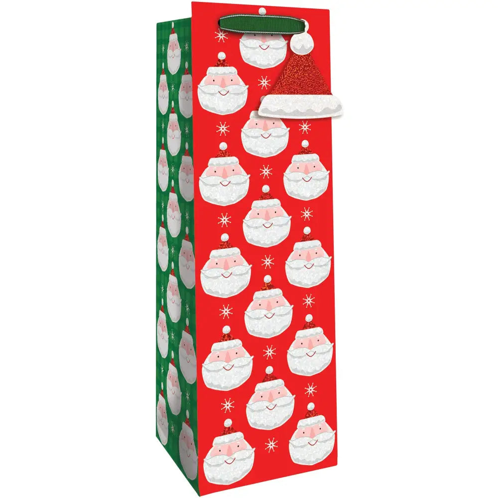 Macpaper.com - Bottle Tote - Chic Santa — Mac Paper Supply