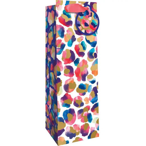 Bottle Tote - Painted Leopard - 6 Count - BT361