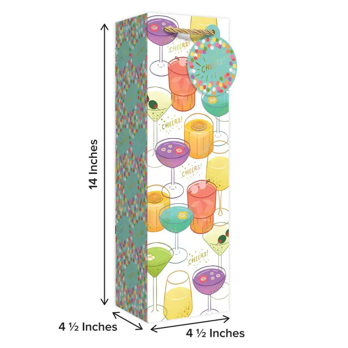 Bottle Tote With Tissue - Tipsy Time