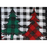 Buffalo Plaid & Checkered Trees Wired Ribbon