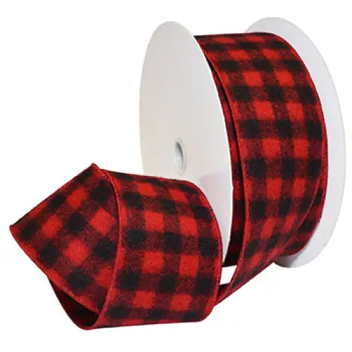 Buffalo Plaid Wired Ribbon - 7457.40/10-601