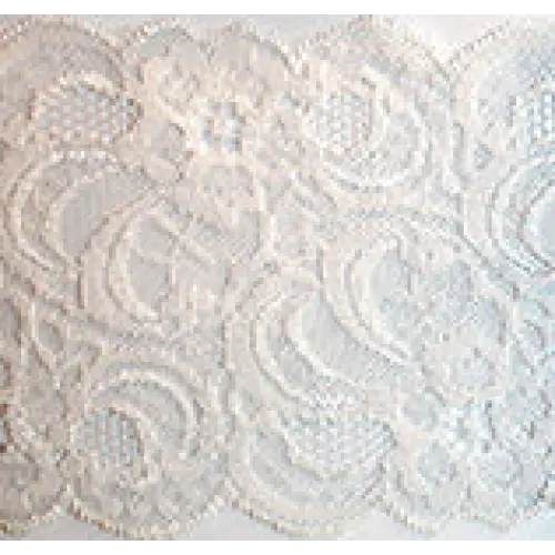 Chantilly Lace Wired Ribbon - White - 7636.90/10-601