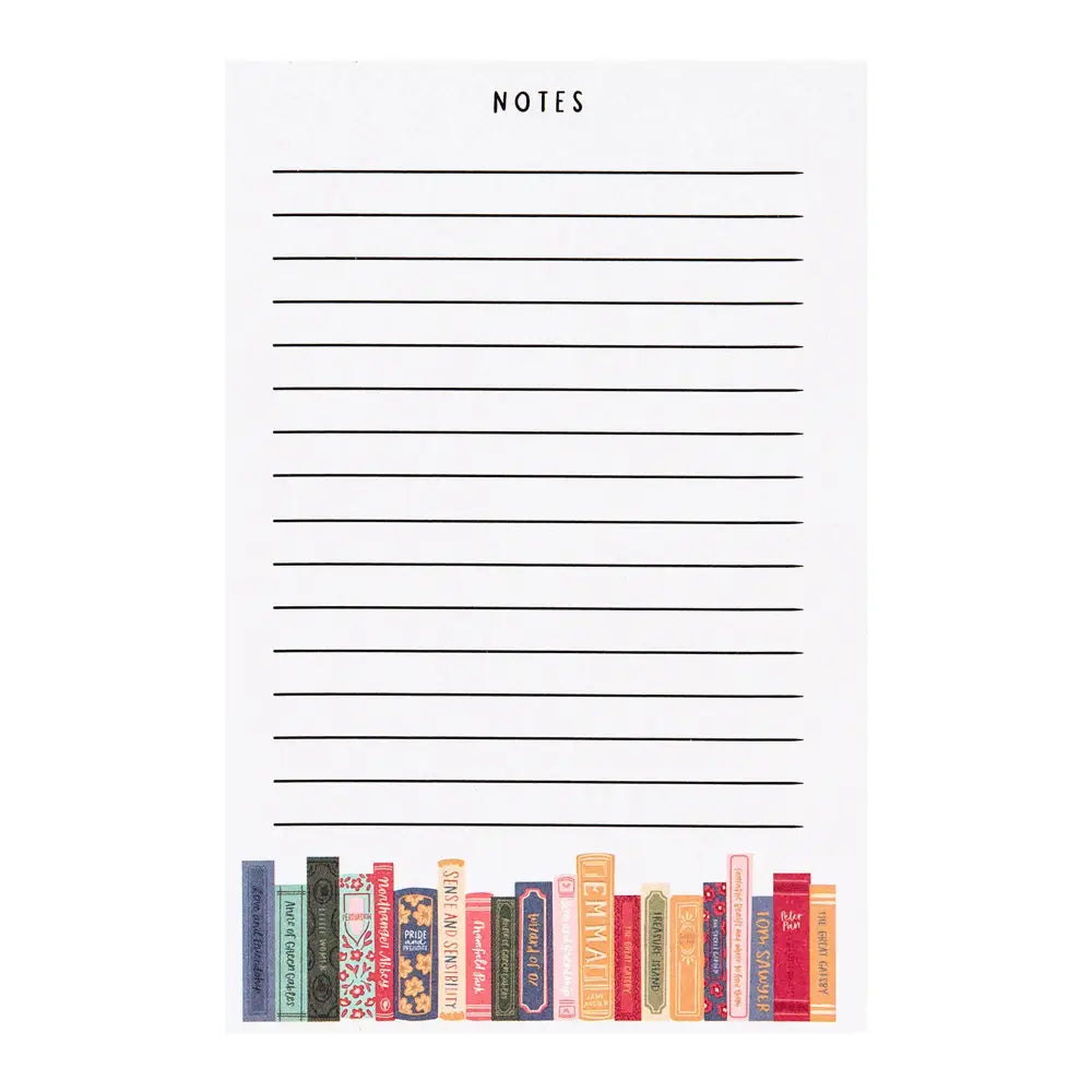 Classics Bookshelf 4x6 Notepad - 462365