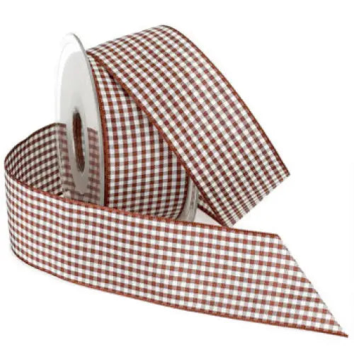 Country Check Polyester Ribbon