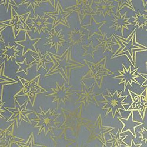 Cutter Box - Gray with Gold Bold Stars - 24 x 100’ - 