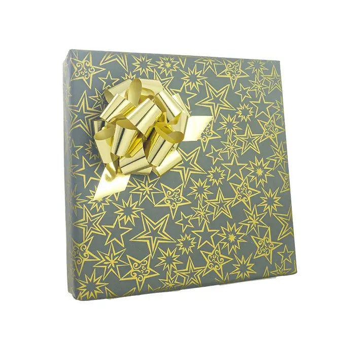 Cutter Box - Gray with Gold Bold Stars - 24’’ x 100’