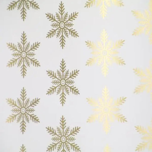 Cutter Box - Guilded Snowflake Gift Wrap - 24" x 100' - Mac Paper Supply
