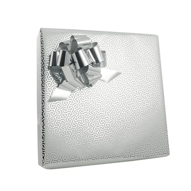 Cutter Box - Mod Silver Metallic Gift Wrap - 24’’ x