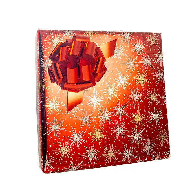 Cutter Box -Ruby Starburst Gift Wrap - 24’’ x 100’