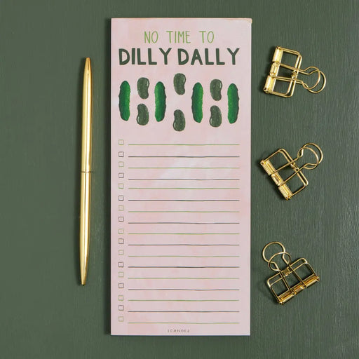 Dilly Dally Pickle 4x9 Notepad - 544927