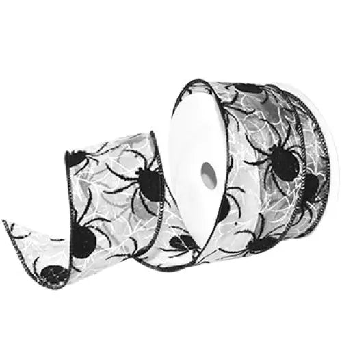 Esmerelda Wired Ribbon - Black - Single Roll