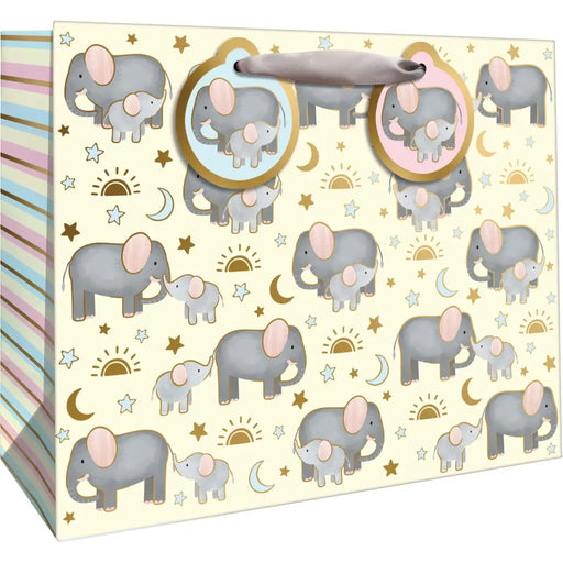 Euro Tote - Large - Baby Elephants - 6 Count - LT403