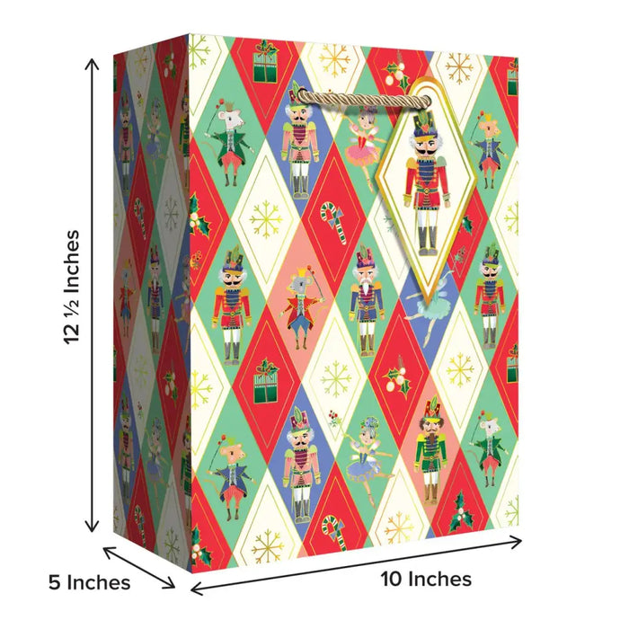 Euro Tote - Large Tote - Harlequin Nutcracker